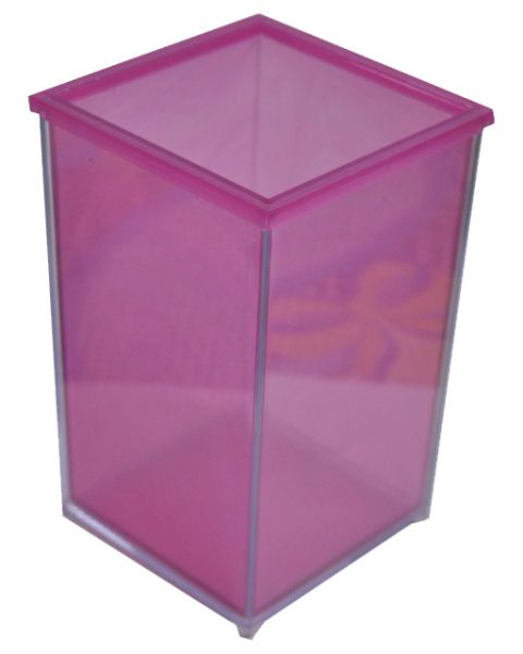 Porta Lápis Acrílico Quadrado